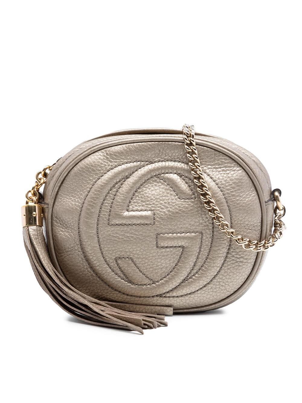 Gucci Mini Metallic Pebbled Calfskin #322865G55B